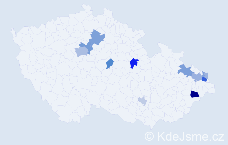 Příjmení: 'Kulpa', počet výskytů 31 v celé ČR