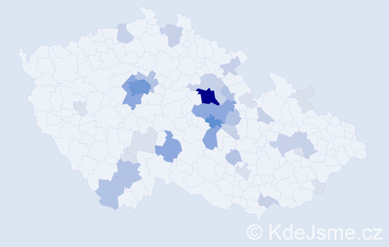 Příjmení: 'Nadrchal', počet výskytů 109 v celé ČR