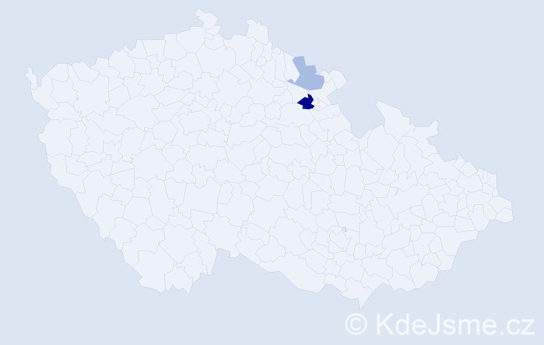 Příjmení: 'Pundrová', počet výskytů 3 v celé ČR