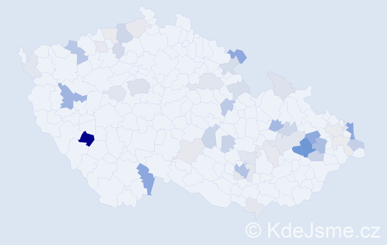 Příjmení: 'Pollak', počet výskytů 121 v celé ČR