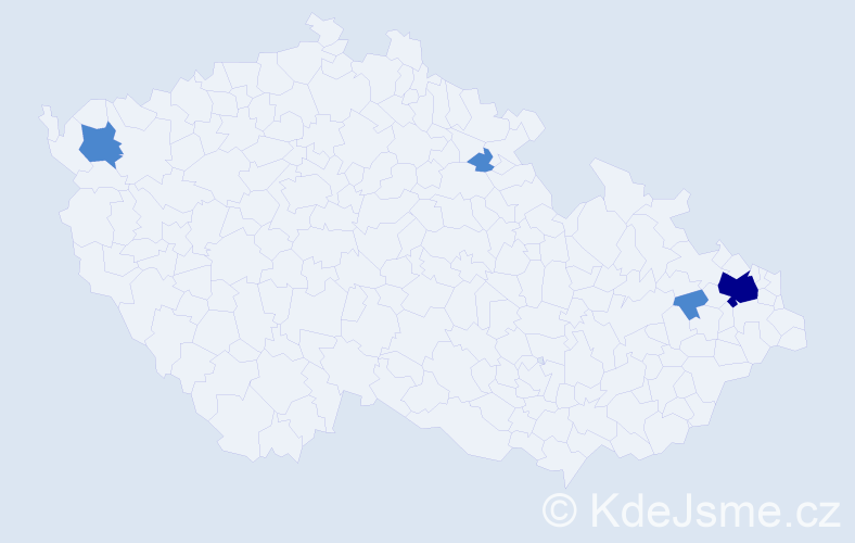 Příjmení: 'Goljan', počet výskytů 6 v celé ČR