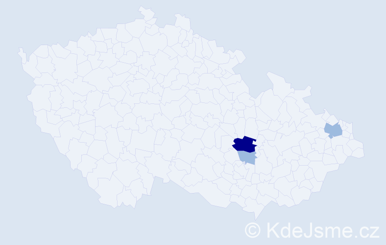 Příjmení: 'Reinwald', počet výskytů 6 v celé ČR