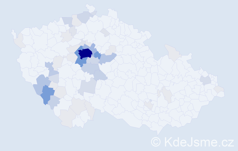 Příjmení: 'Hozmanová', počet výskytů 209 v celé ČR