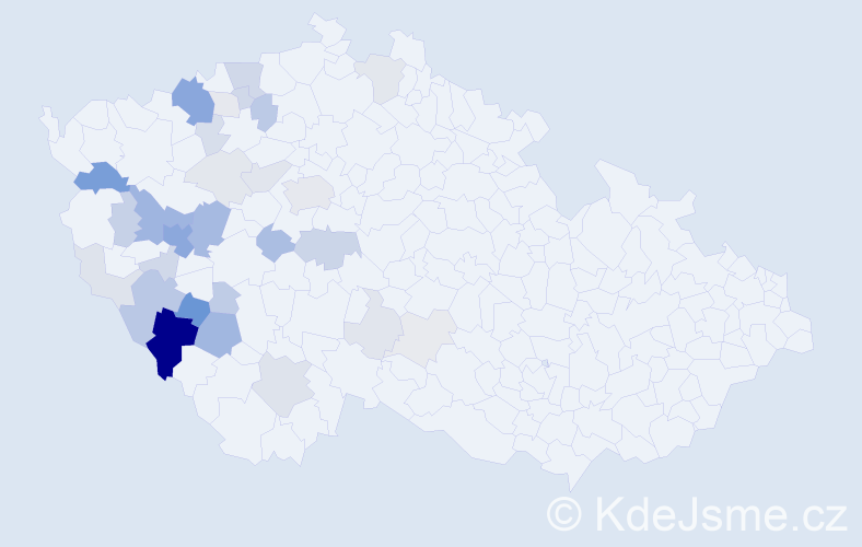 Příjmení: 'Řáhová', počet výskytů 113 v celé ČR
