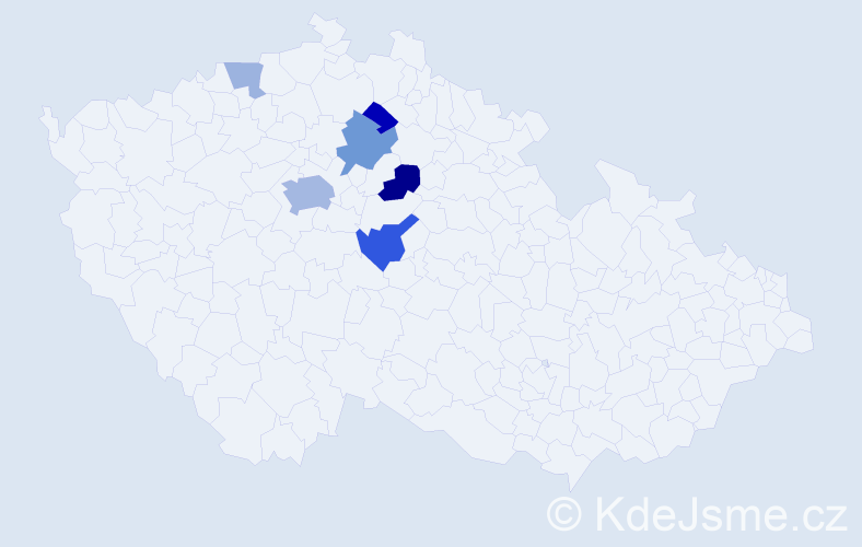 Příjmení: 'Baitlerová', počet výskytů 15 v celé ČR