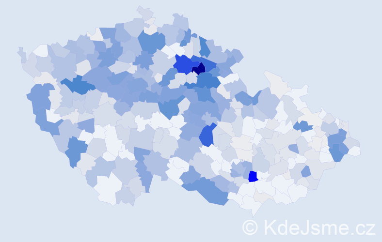 Příjmení: 'Kulhánek', počet výskytů 2157 v celé ČR