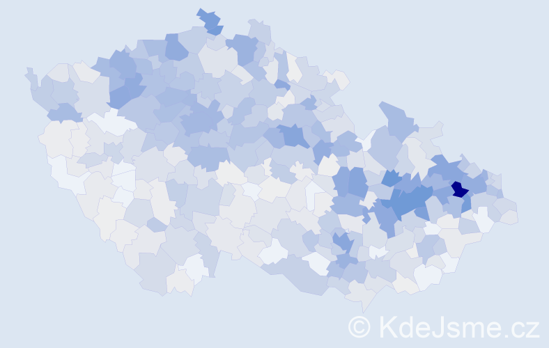 Příjmení: 'Richter', počet výskytů 3907 v celé ČR