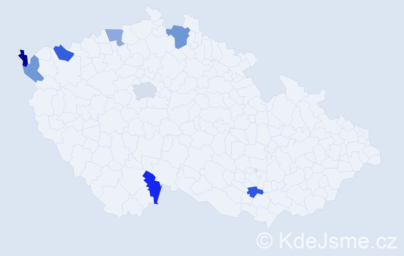 Příjmení: '"Hoang Viet"', počet výskytů 10 v celé ČR