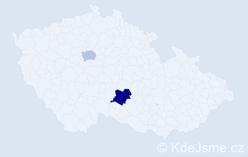 Příjmení: 'Batkhishig', počet výskytů 2 v celé ČR