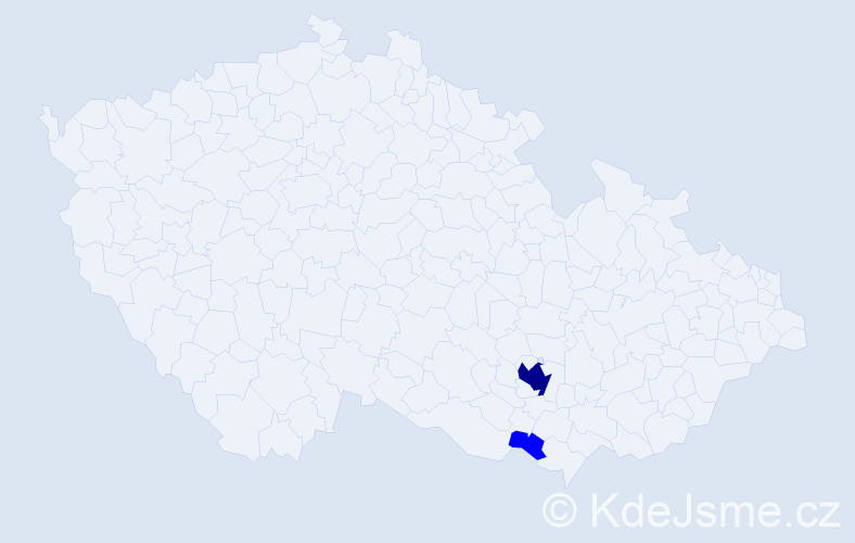 Příjmení: 'Muresová', počet výskytů 3 v celé ČR