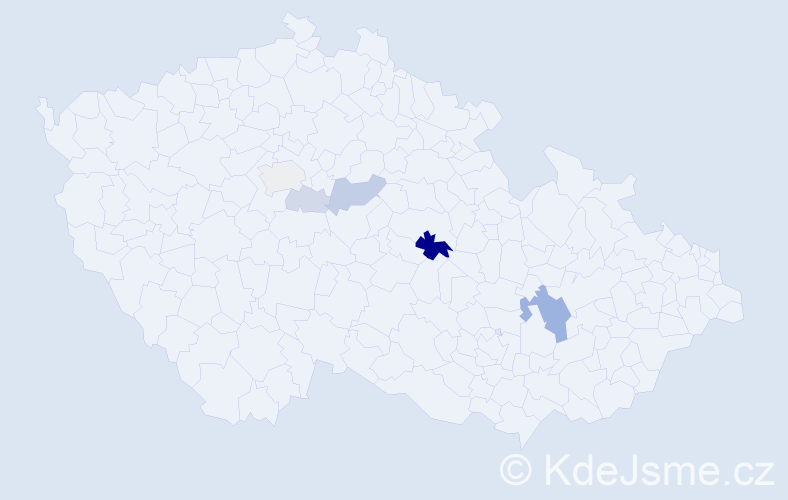 Příjmení: 'Adel', počet výskytů 14 v celé ČR