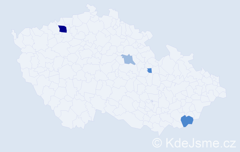 Příjmení: 'Kozempel', počet výskytů 9 v celé ČR