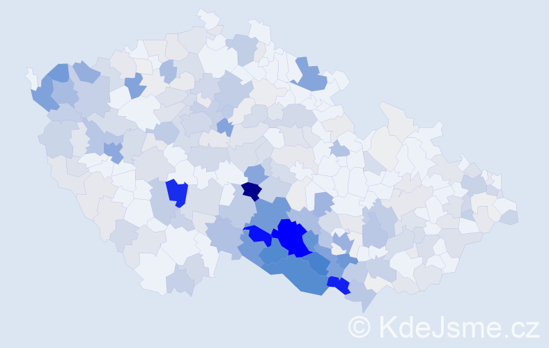 Příjmení: 'Hrůzová', počet výskytů 1185 v celé ČR