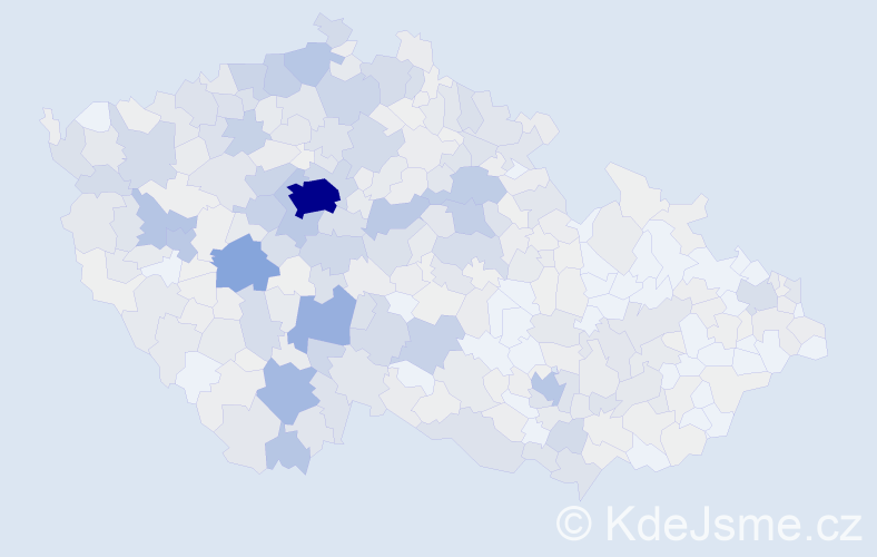Příjmení: 'Šedivý', počet výskytů 2613 v celé ČR