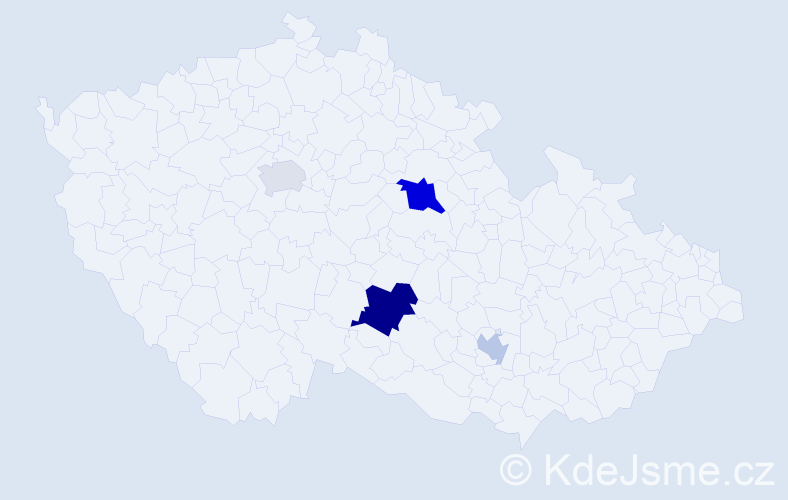 Příjmení: 'Ulmer', počet výskytů 8 v celé ČR