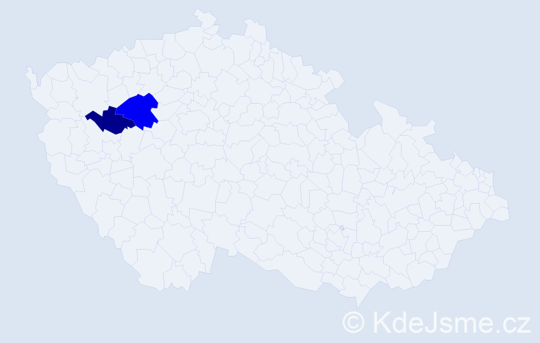 Příjmení: 'Hivková', počet výskytů 3 v celé ČR