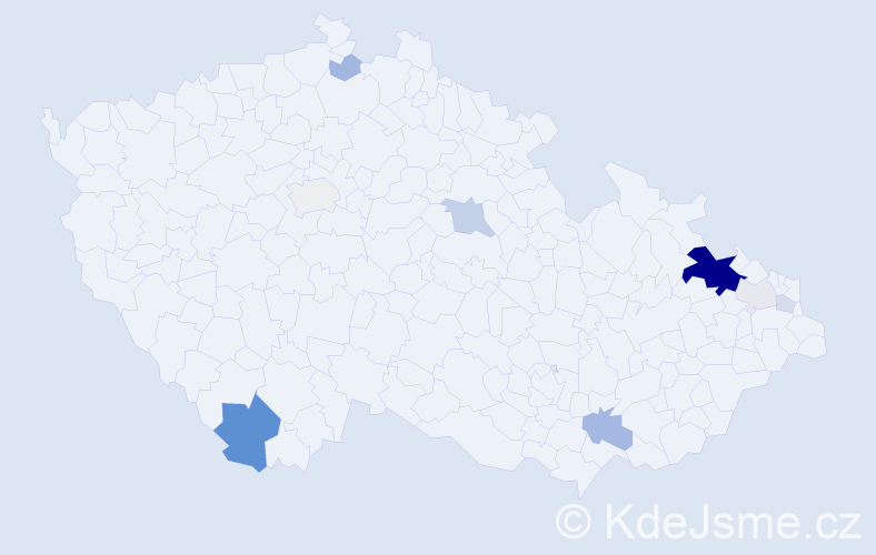 Příjmení: 'Fuchsík', počet výskytů 31 v celé ČR