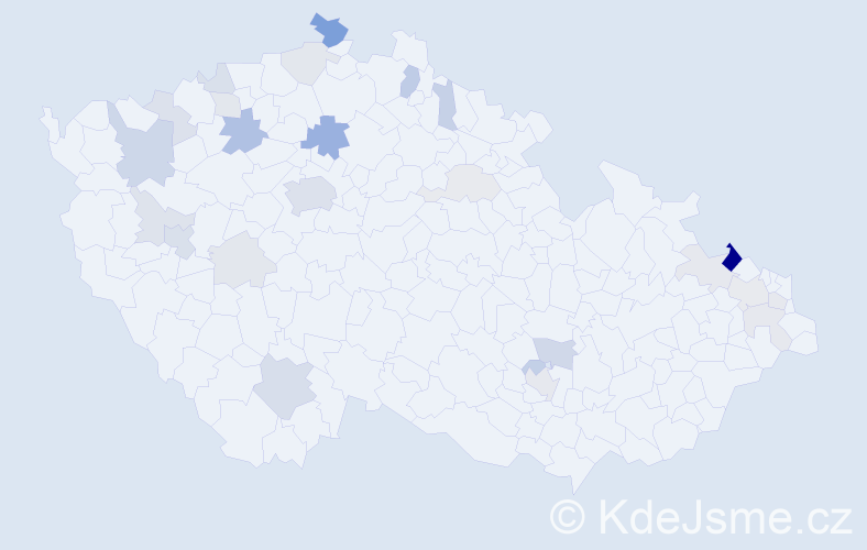 Příjmení: 'Reinová', počet výskytů 68 v celé ČR