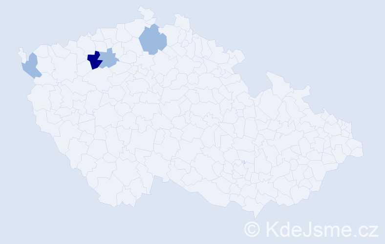Příjmení: 'Kotapišová', počet výskytů 8 v celé ČR