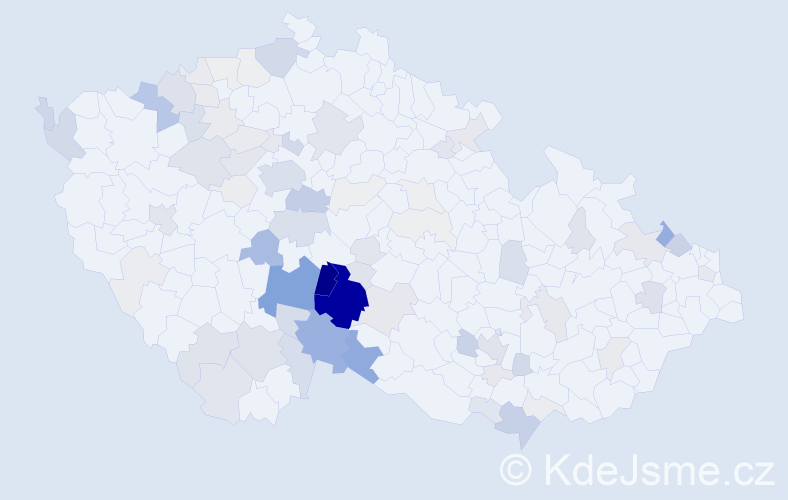 Příjmení: 'Čekalová', počet výskytů 335 v celé ČR