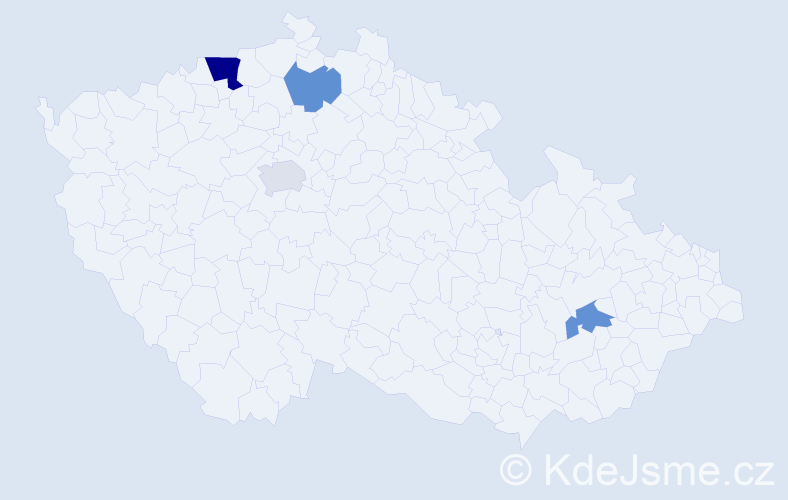Příjmení: 'Dobosová', počet výskytů 6 v celé ČR