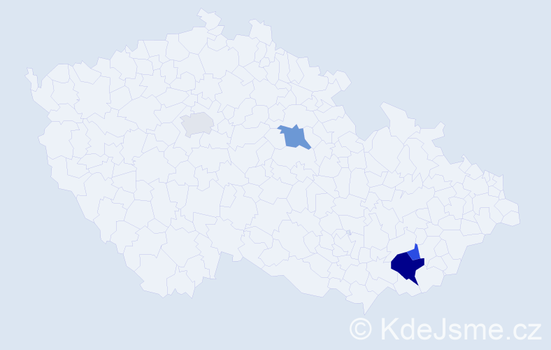 Příjmení: 'Raichelová', počet výskytů 14 v celé ČR