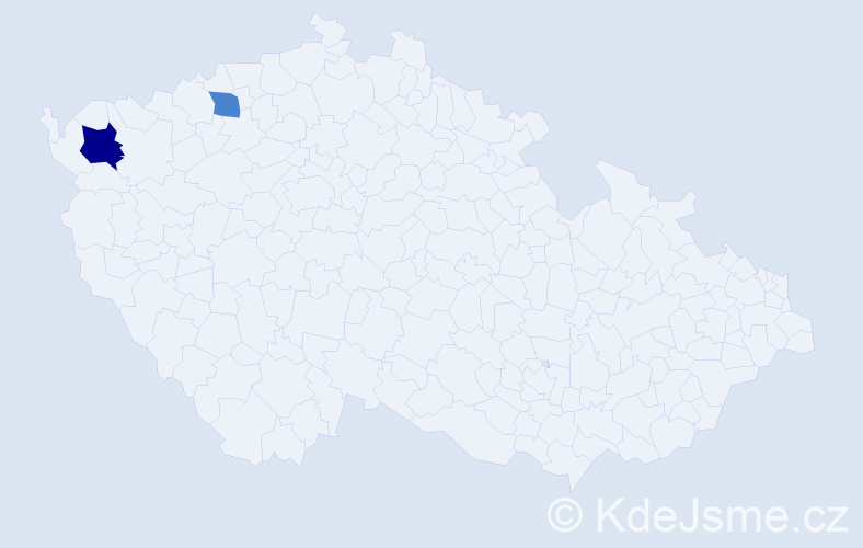 Příjmení: 'Oreško', počet výskytů 3 v celé ČR