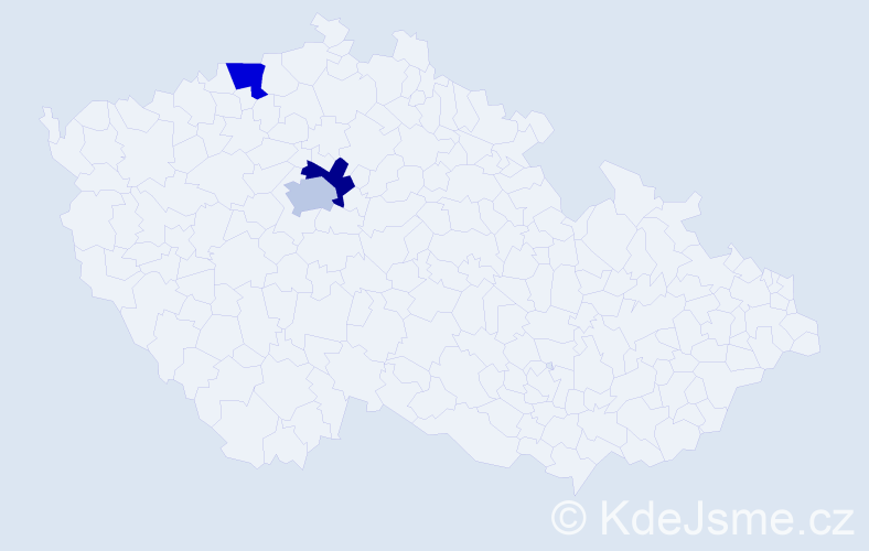 Příjmení: 'Šrobárová', počet výskytů 3 v celé ČR