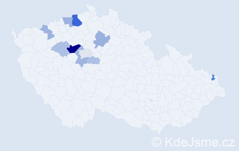 Příjmení: 'Halaszová', počet výskytů 34 v celé ČR