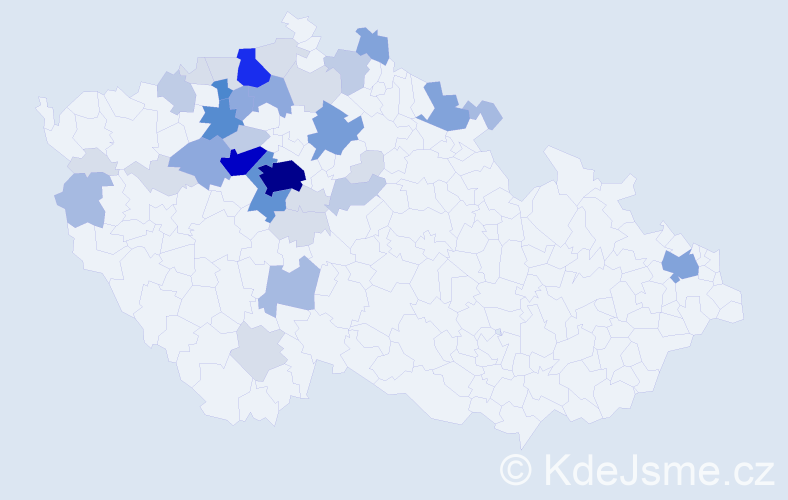 Příjmení: 'Pulchart', počet výskytů 139 v celé ČR