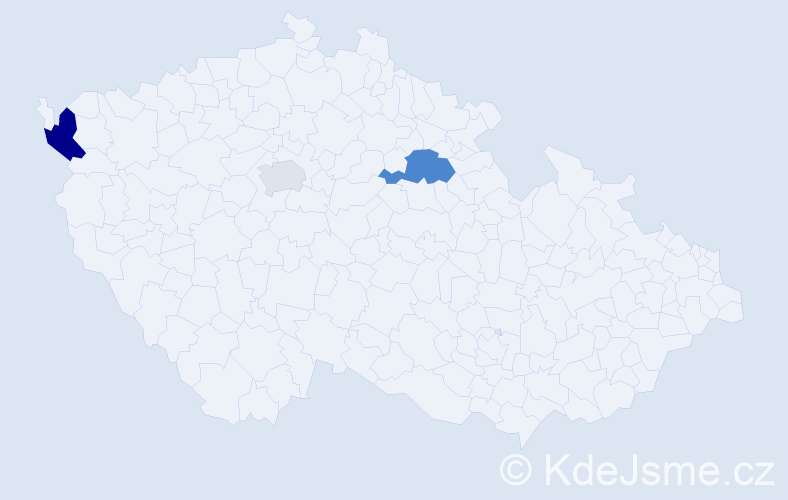 Příjmení: 'Maksymjuk', počet výskytů 5 v celé ČR