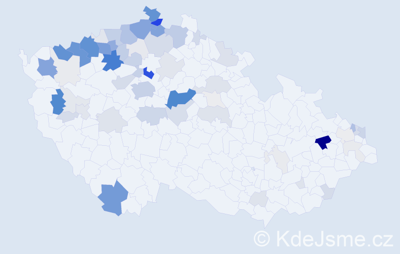 Příjmení: 'Surmaj', počet výskytů 320 v celé ČR