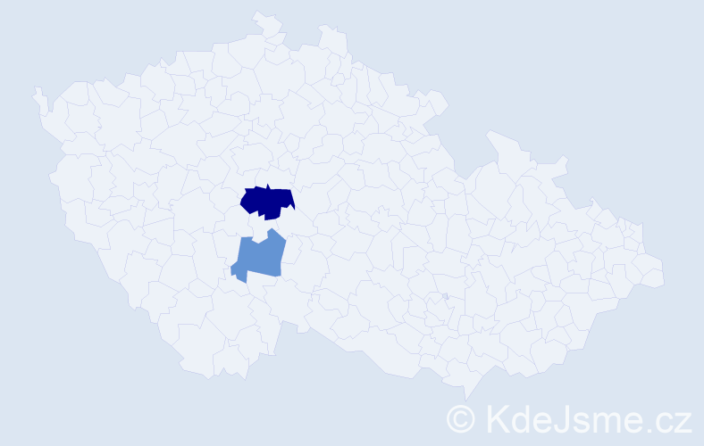 Příjmení: 'Tošlová', počet výskytů 3 v celé ČR