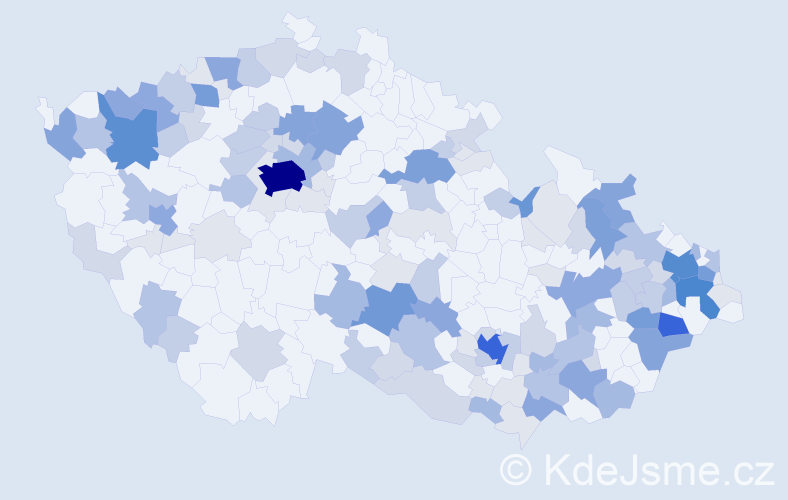 Příjmení: 'Vrábel', počet výskytů 474 v celé ČR