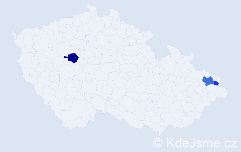 Příjmení: 'Bielig', počet výskytů 4 v celé ČR