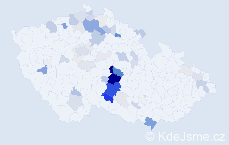 Příjmení: 'Bouchnerová', počet výskytů 169 v celé ČR