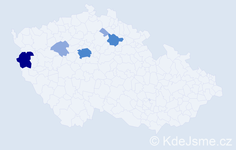 Příjmení: 'Hayer', počet výskytů 14 v celé ČR