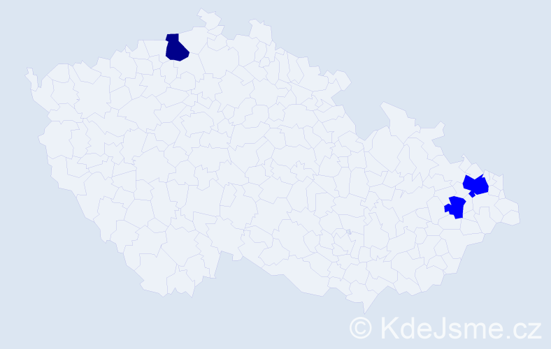 Příjmení: 'Dráček', počet výskytů 4 v celé ČR