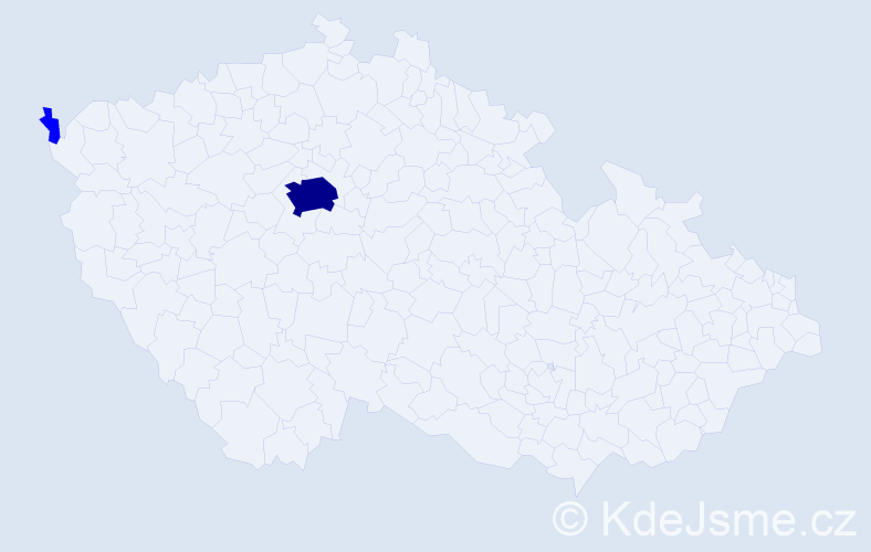 Příjmení: 'Kilarský', počet výskytů 3 v celé ČR