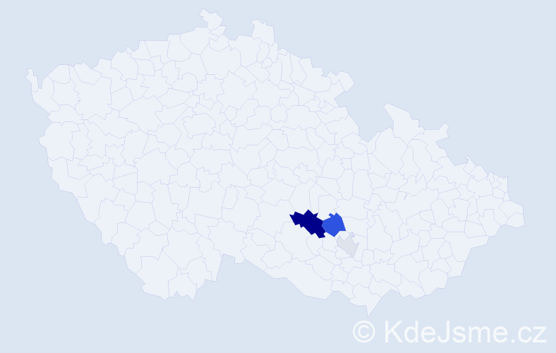 Příjmení: 'Kundýsek', počet výskytů 7 v celé ČR