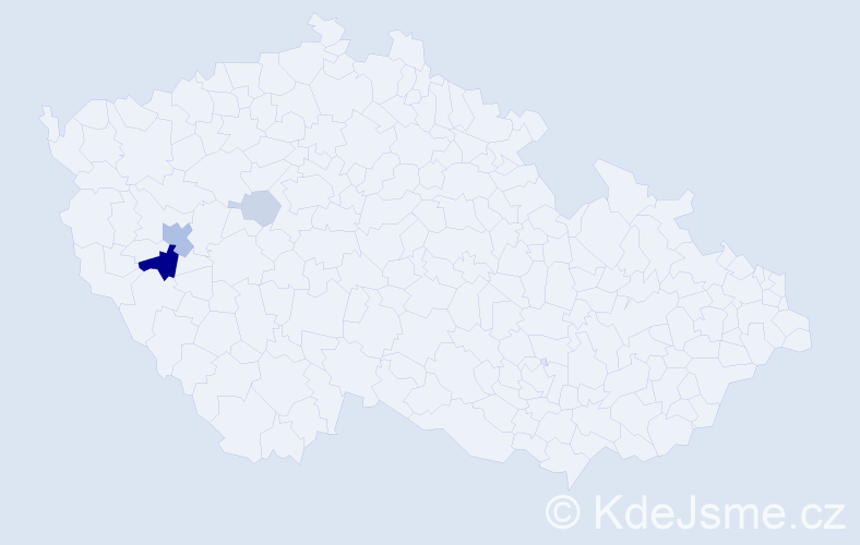 Příjmení: 'Landkamr', počet výskytů 10 v celé ČR