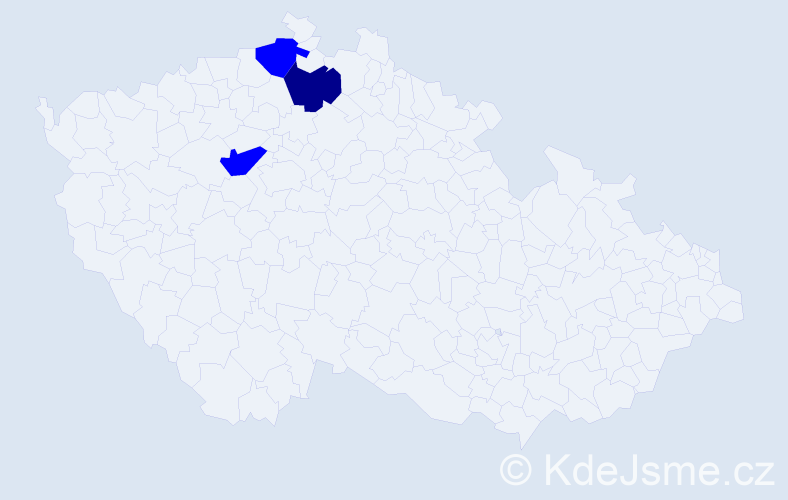 Příjmení: 'Valata', počet výskytů 4 v celé ČR