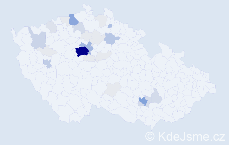Příjmení: 'Hetsko', počet výskytů 125 v celé ČR