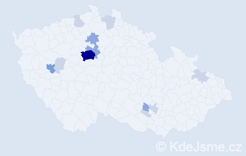 Příjmení: 'Sandu', počet výskytů 30 v celé ČR