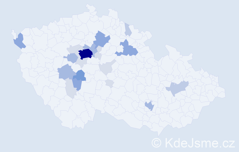 Příjmení: 'Kotrbáčková', počet výskytů 69 v celé ČR