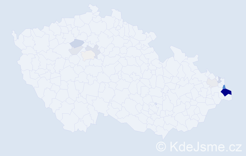 Příjmení: 'Tasková', počet výskytů 28 v celé ČR