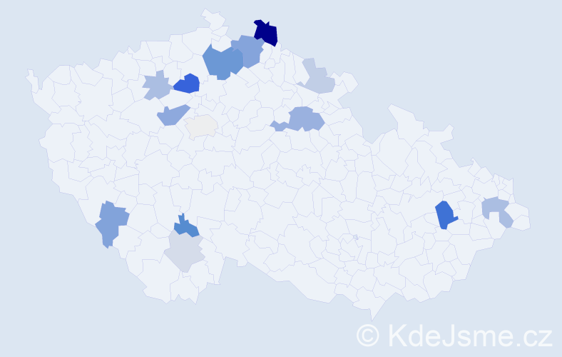Příjmení: 'Laciková', počet výskytů 32 v celé ČR
