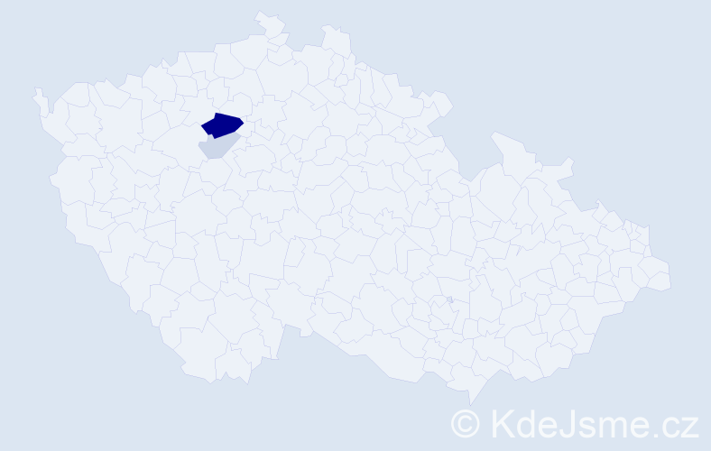 Příjmení: 'Rutyna', počet výskytů 7 v celé ČR