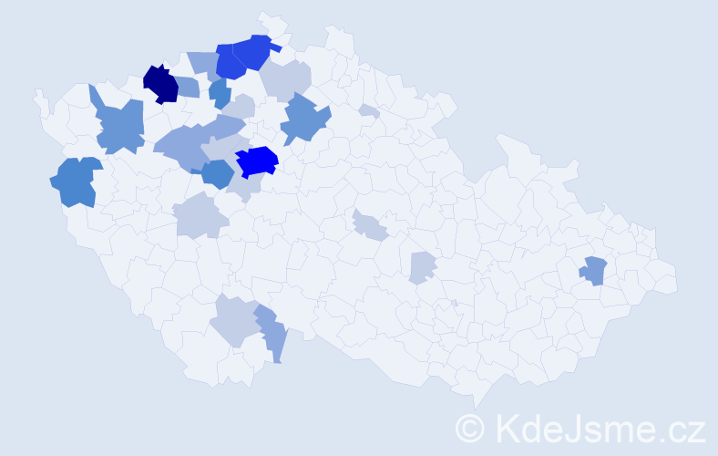 Příjmení: 'Mittelbach', počet výskytů 79 v celé ČR