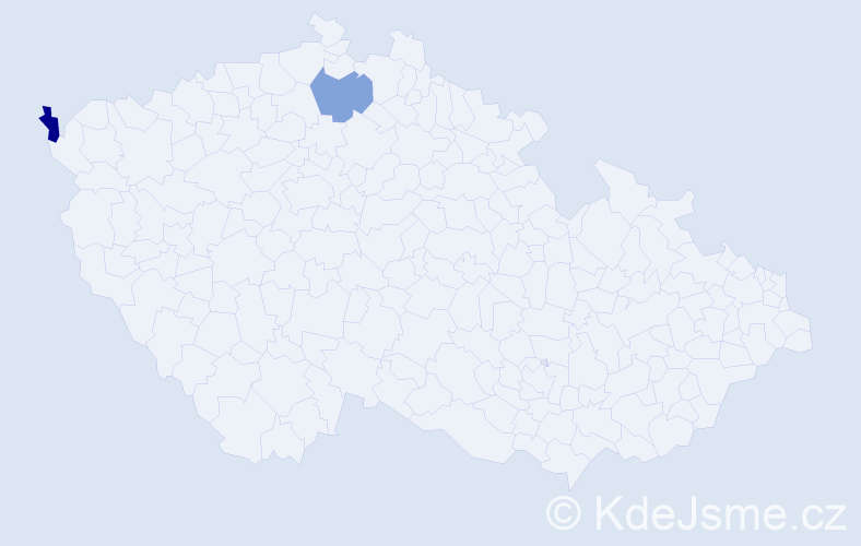 Příjmení: 'Dvoretska', počet výskytů 2 v celé ČR